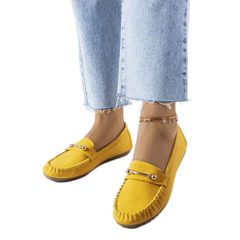 Mocassins amarelos com acabamento fosco da Sorel