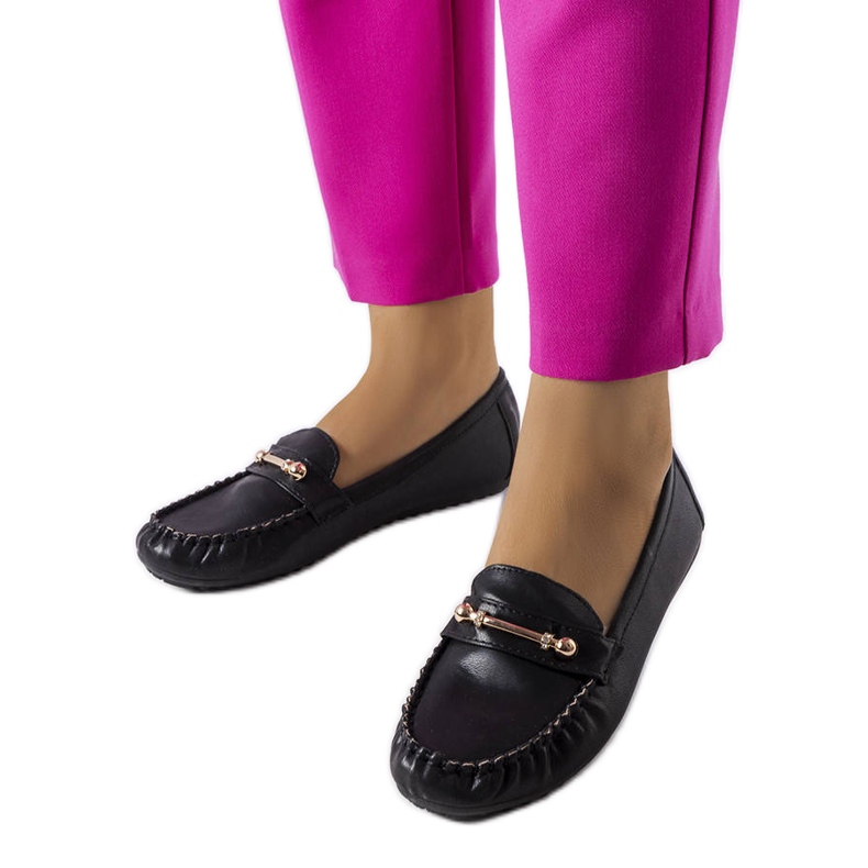 Mocassim preto com acabamento fosco Sorel Mocassim preto com acabamento fosco Sorel