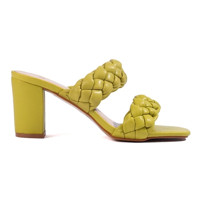 Abas de postes Shelovet tecidas verdes