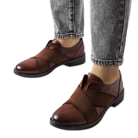 Brogues bege LS5379 Taupe marrom