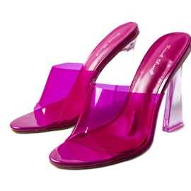 Sliders transparentes rosa da Clichy Sliders transparentes rosa da Clichy