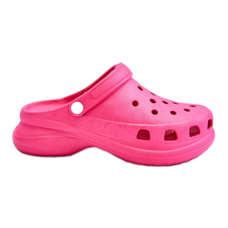 PG2 Sandálias Foam Crocs em uma sola grossa rosa escuro Katniss