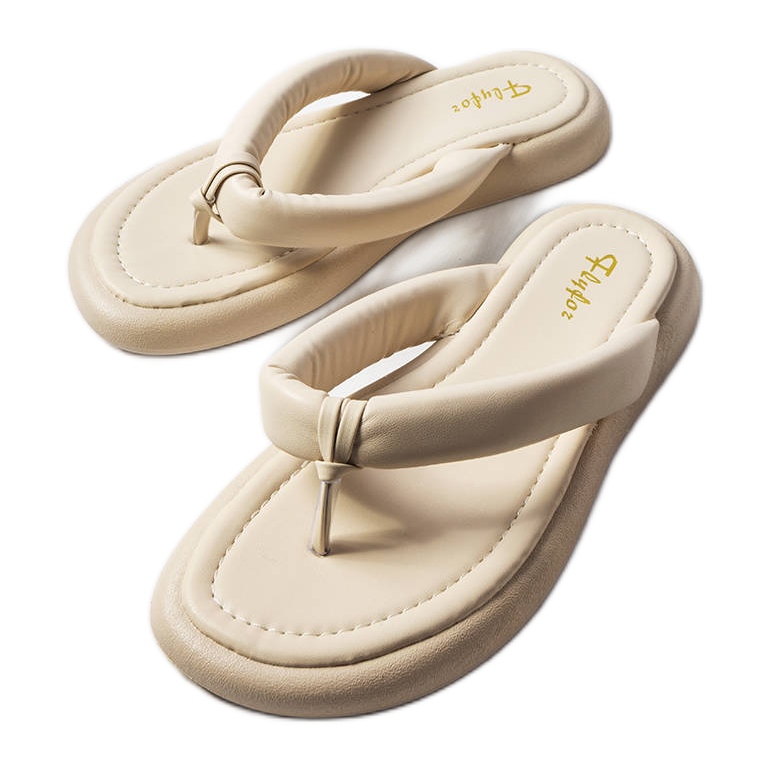 Sandália volumosa bege, Smithfield