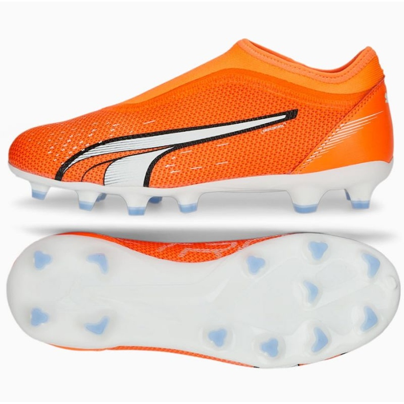Chuteiras Puma Ultra Match Ll FG/AG 107229 01 laranja laranjas e tintos