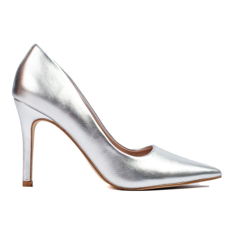 Sapatos de salto alto prateados de mulher Shelovet prata