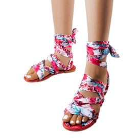 Sandália vermelha com cadarço, Richer vermelho Sandália vermelha com cadarço, Richer vermelho