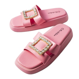 Sliders de strass rosa Fusbert
