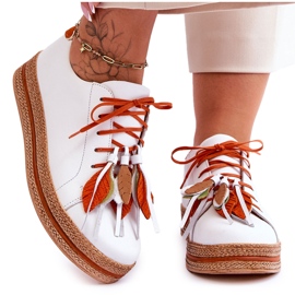 Sapatos de Couro Maciejka 04550-11 Branco