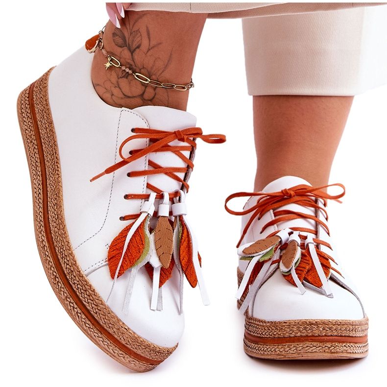 Sapatos de Couro Maciejka 04550-11 Branco