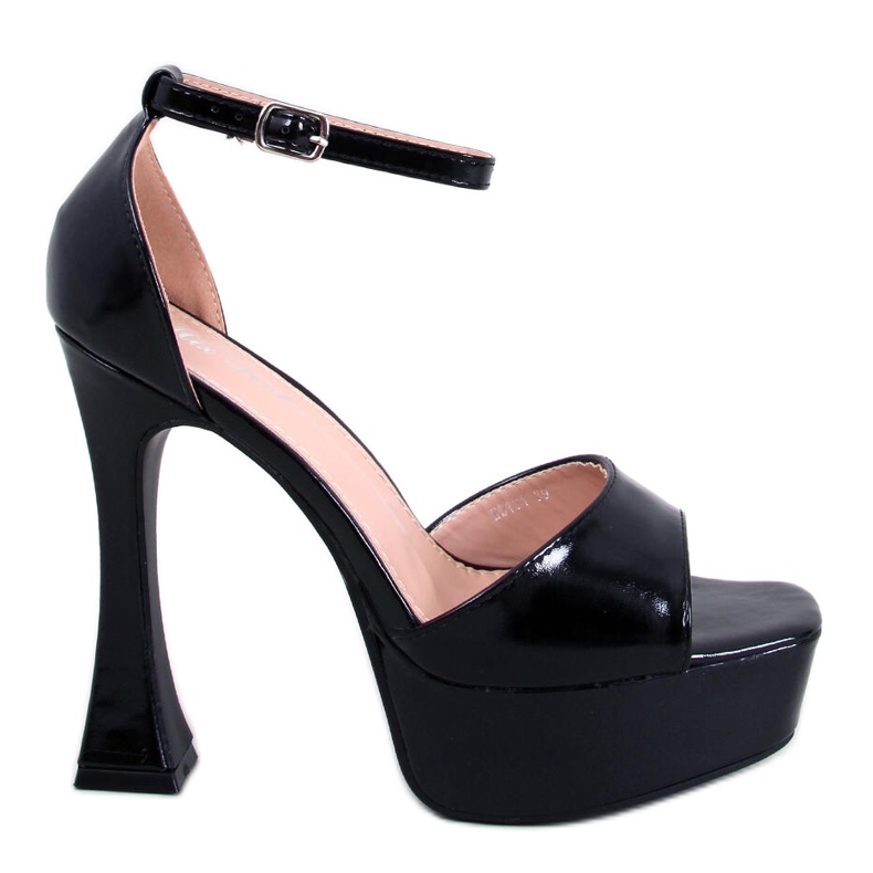 Sandália plataforma Akiva preta preto