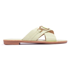 Chinelos Shelovet verdes de mulher