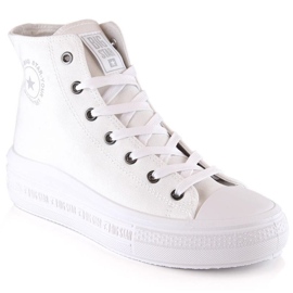 Tênis cano alto com plataforma Big Star W INT1875B branco