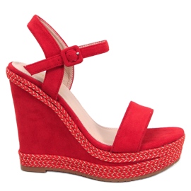 BM Sandália de cunha Wexler DK.RED vermelho