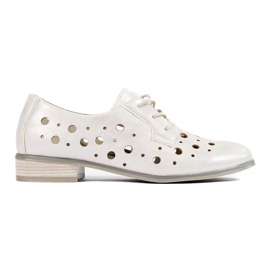 W. Potocki Sapatos de mulher com atacadores bordados Potocki prateado prata W. Potocki Sapatos de mulher com atacadores bordados Potocki prateado prata