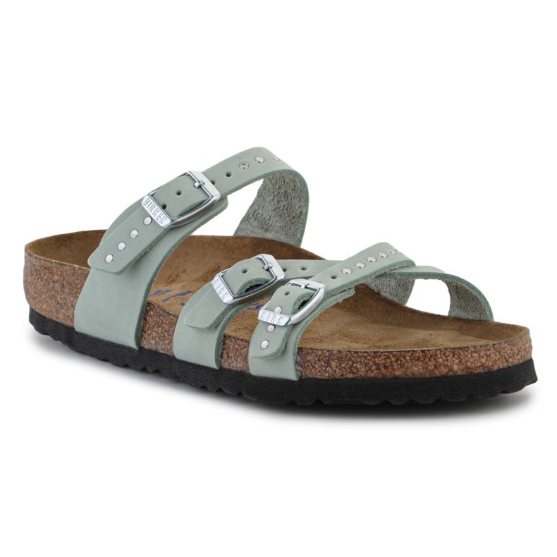 Birkenstock Franca rebites injetados Chinelos Matcha W 1024267 verde