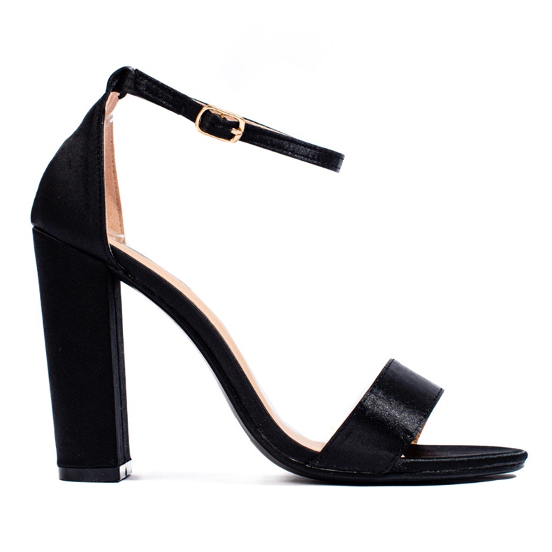 Sandália salto alto preto Shelovet