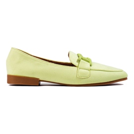 Mocassins de mulher em camurça Shelovet verde