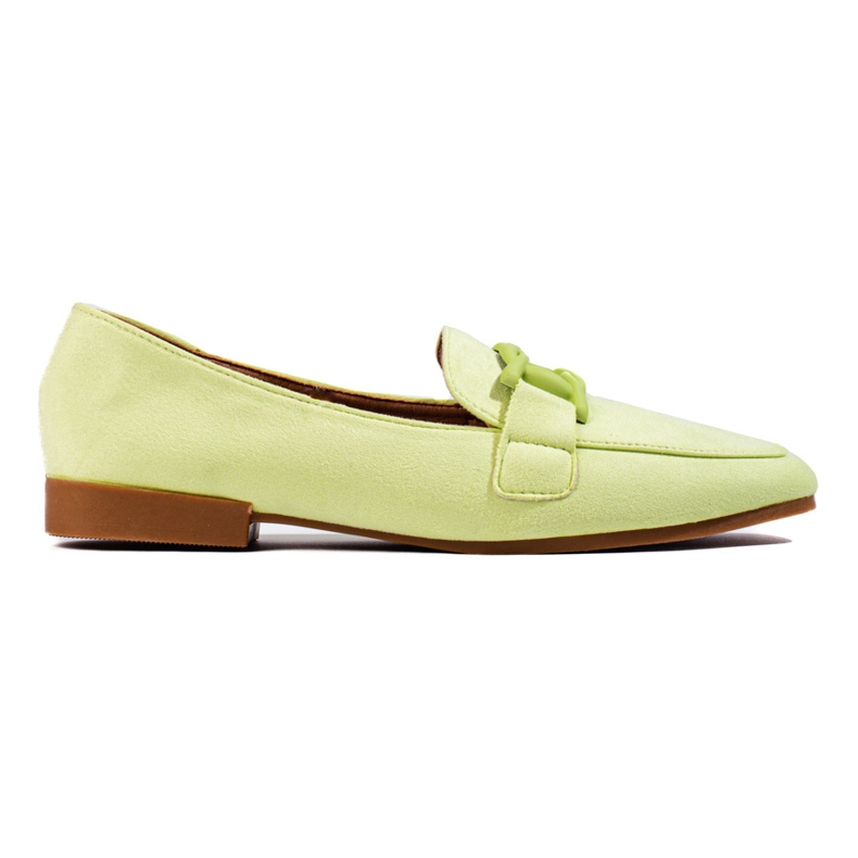 Mocassins de mulher em camurça Shelovet verde