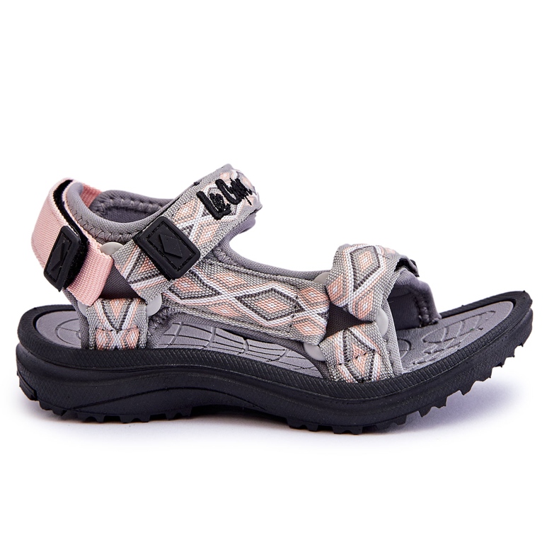 Sandália Infantil Lee Cooper LCW-23-34-1681 Cinza-Rosa