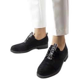 Sapatos de camurça pretos Sunderland