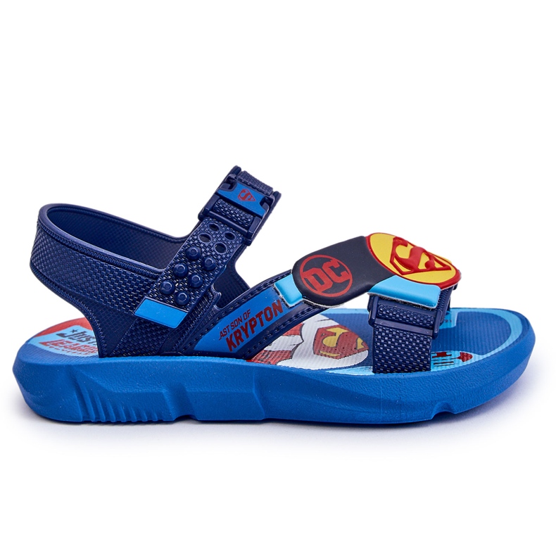 Sandália Infantil Superman Grendene Kids JJ385050 Azul