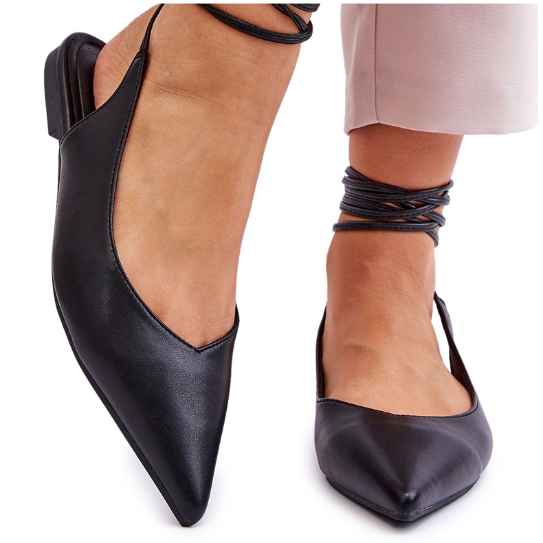 WS1 Bailarinas Femininas Ponto Amarrado Turriso Preto