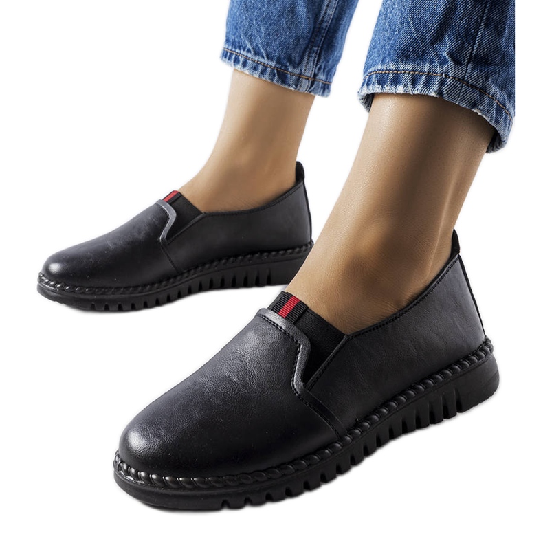 Mocassins pretos de Julie