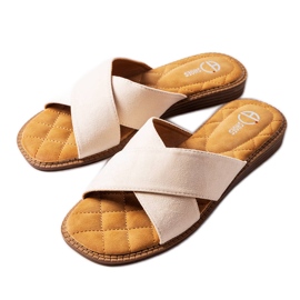 Inna Tiana chinelos bege