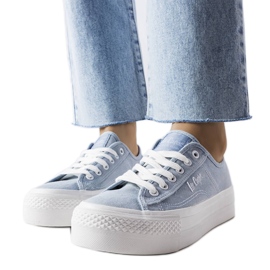 Tênis azul Lee Cooper LCW-22-31-0891L Tênis azul Lee Cooper LCW-22-31-0891L
