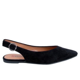 Sapatilha preta de salto aberto Kehlani preto