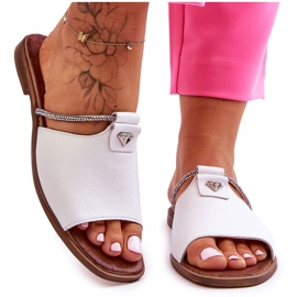 Sandália Feminina com Salto Baixo Nicole 2806/009 Branco