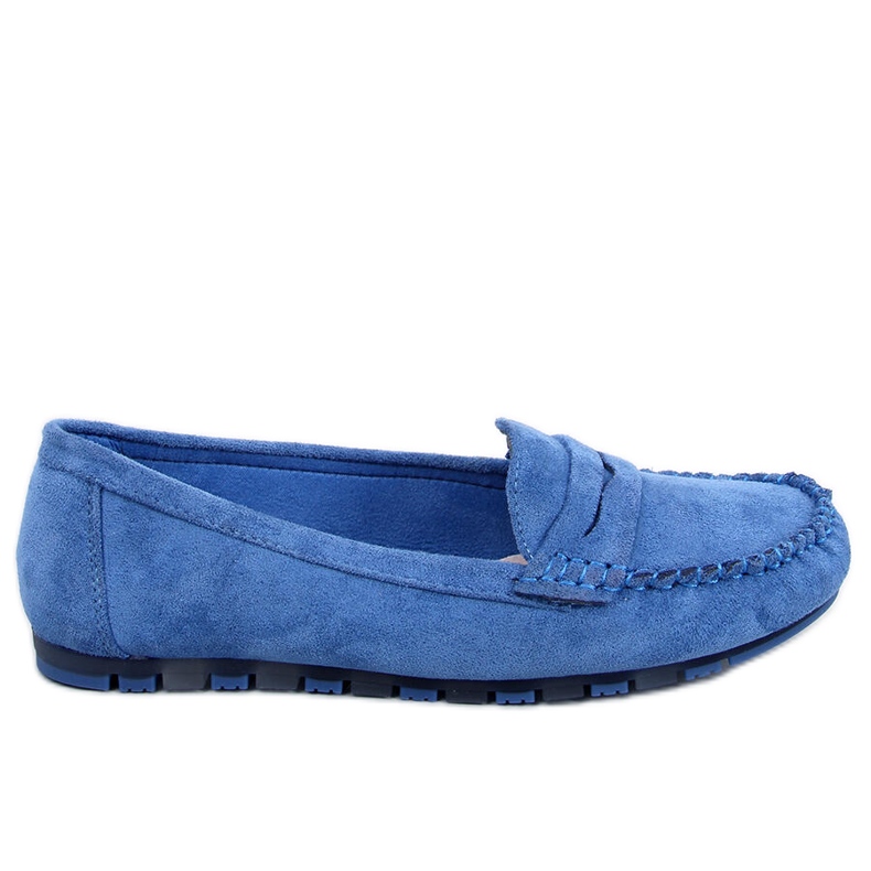 Mocassins de mulher Anaya Blue em camurça azul