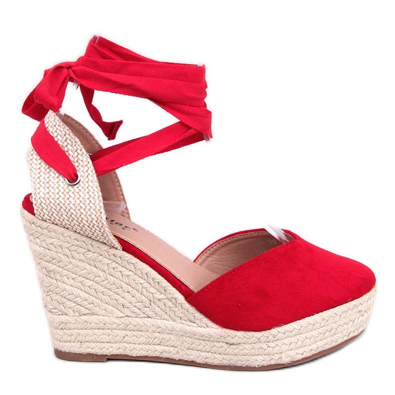 Espadrille com cunha Francis Red vermelho Espadrille com cunha Francis Red vermelho
