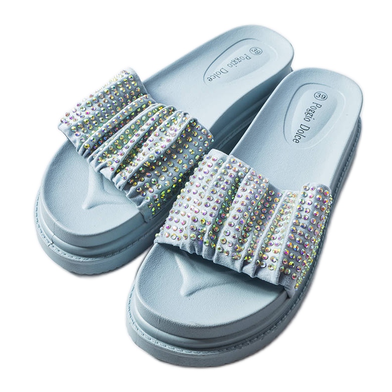 Sliders azuis com zircônia cúbica da Franet azul Sliders azuis com zircônia cúbica da Franet azul