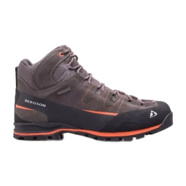 Tênis de trekking Bergson Tahat 3.0 Mid M Stx Anth/Preto marrom