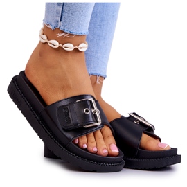 Chinelos Clássicos com Fivela Big Star JJ274A307 Preto Chinelos Clássicos com Fivela Big Star JJ274A307 Preto