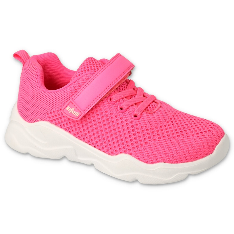 Sapatos esportivos infantis de Befado com velcro 516x201 rosa