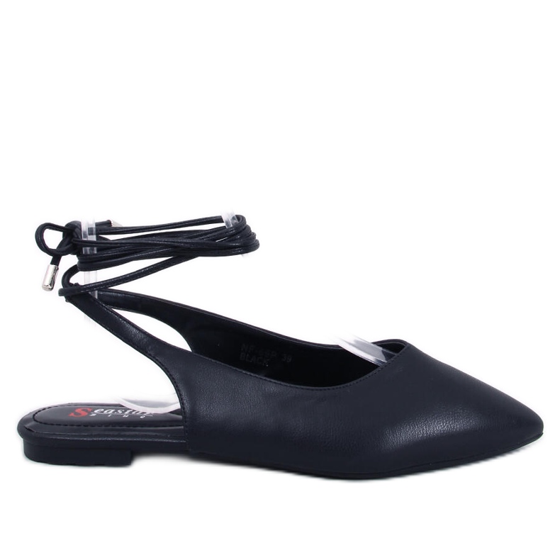 Sapatilhas de balé com salto aberto Jody Black preto