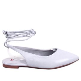 Sapatilhas de balé com salto aberto Jody Grey cinza