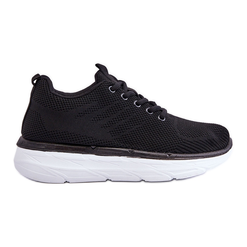 WR1 Sapatos esportivos femininos com cadarço preto Lavarone