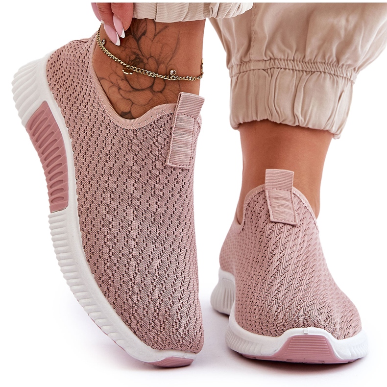 PM1 Tênis Slip-On Clássico Rosa Claro Frankie