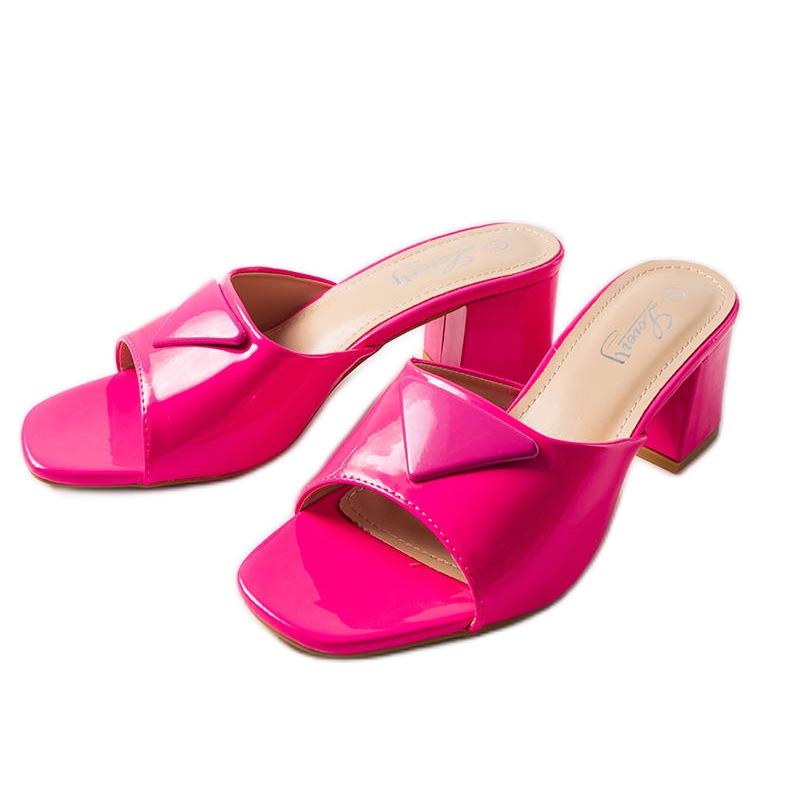 Sliders de poste de galhos laqueados rosa