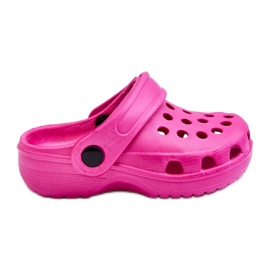 Chinelo infantil de espuma Crocs rosa Percy