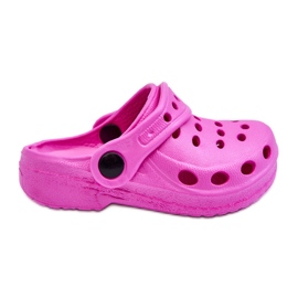 WJ1 Chinelos de espuma infantil rosa escuro Lucas