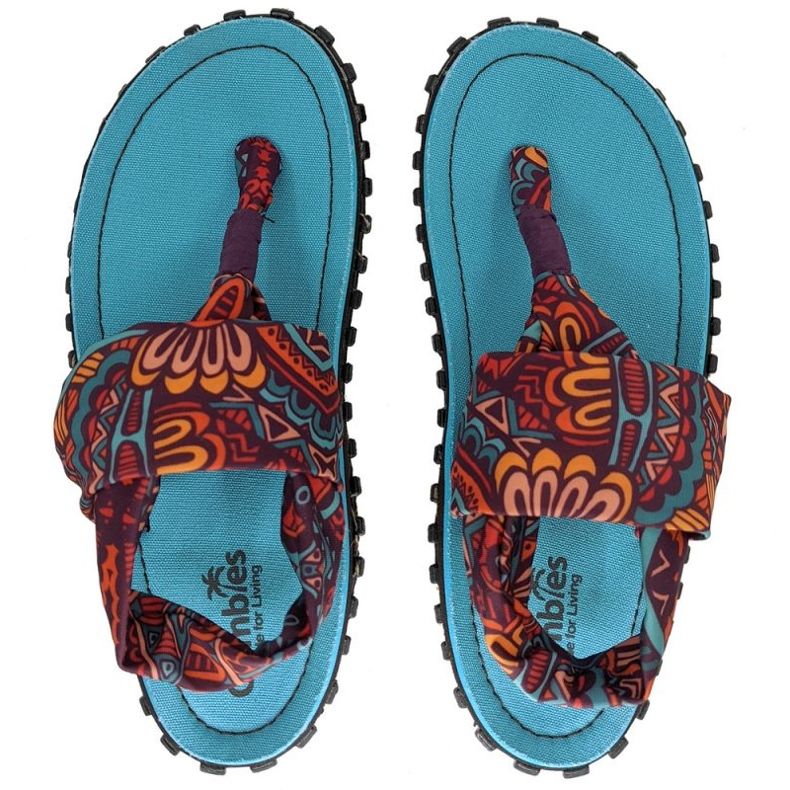 Chinelos Gumbies Slingback W G-SB-WN-TRVN multicolorido