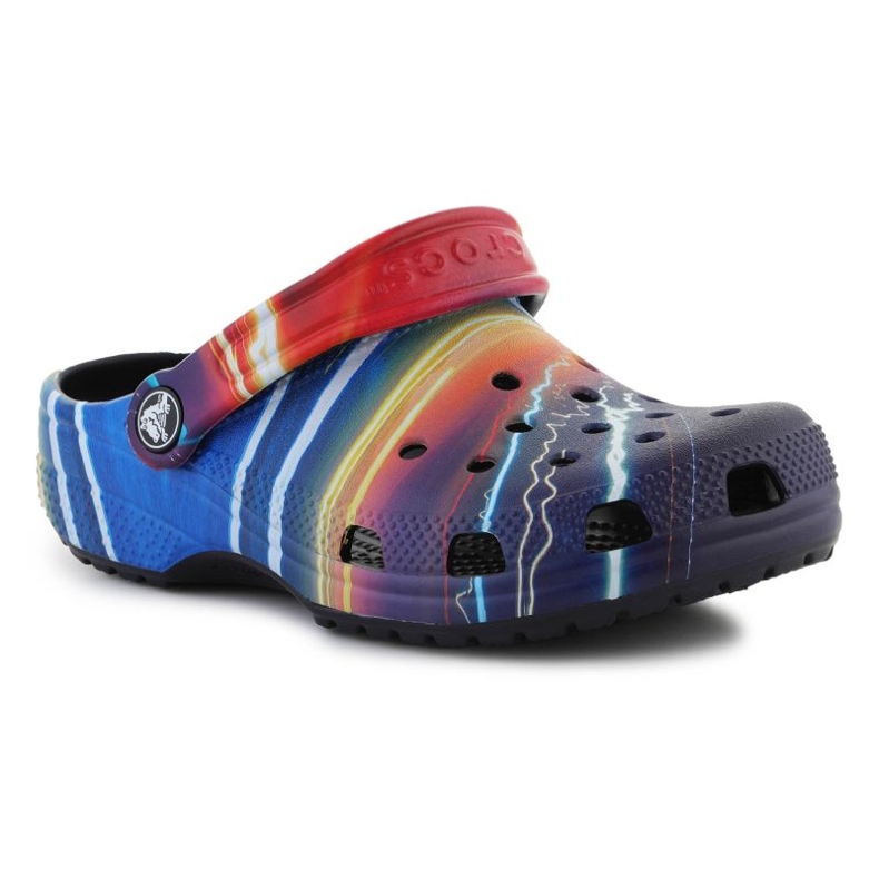 Chinelos Crocs Classic Meta scape Clog Deep 208457-4LF multicolorido