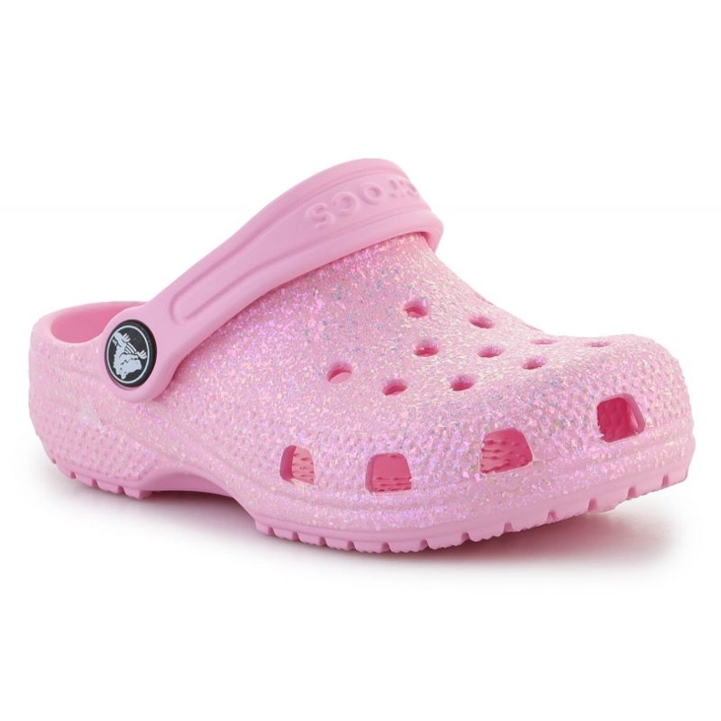 Crocs Classic Glitter Clog K Jr 206992-6S0 rosa