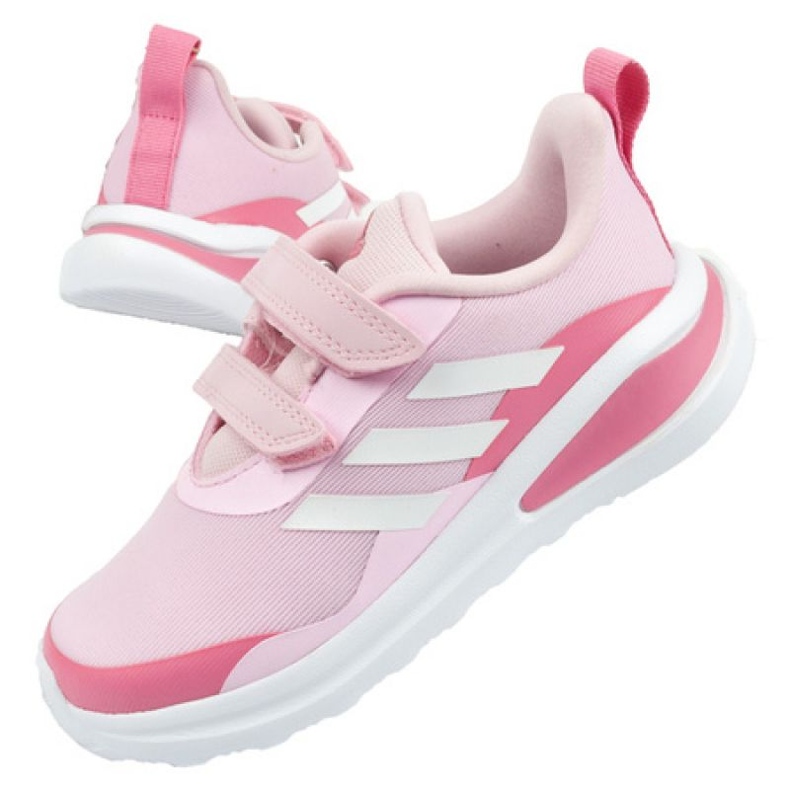 Tênis esportivo Adidas FortaRun Jr GV7857 rosa