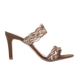 Marco Shoes Sandálias com tiras trançadas verde