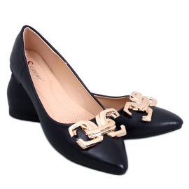 Seastar Bailarinas elegantes com fivela de Simona Black preto
